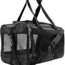 Sherpa Deluxe Airline Approved Soft Sided Dog & Cat Carrier, Black, Large