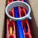 Giant 4 Row Game with Carrying Bag and Mesh Fabric .Giant 4-to-Score Game Set Suitable for Indoor and Outdoor Holiday Parties and Family Gatherings. Blue red, Large