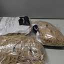 Amazon Basics Rubber Bands, Office Supplies, Size 19 (3-1/2 x 1/16 Inch), Stretchy, 1250 Bands/1 lb. Pack, 3-Pack, Tan