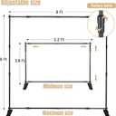 WEWLINE 8×8ft Backdrop Banner Stand Step and Repeat Background