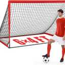 KTRIO 6x4 ft Soccer Goal for Backyard, Portable Soccer Net, Large Foldable Soccer Goals with Carry Bag for Kids Youth Teens Sports