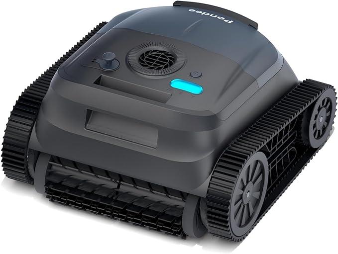 Pondee X5 Cordless Robotic Pool Cleaner, Wall & Waterline Cleaning, Smart Navigation, Smart Precision Docking™, 180Mins Runtime, 4 Cleaning Modes, Pool Vacuum for Inground Pools up to 3,229 sq.ft