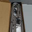 Closet Organizer Hangers Space Saving 2 Pack - 5-Tier Pants Hanger for Jeans, Shorts & Skirts | Vertical Storage Solution | Heavy Duty Black Finish