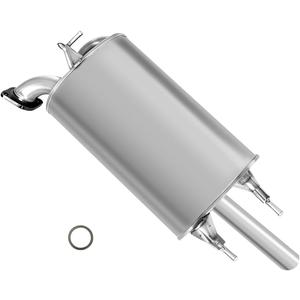 Rear Exhaust Muffler Compatible With 2002-2006 Toyota Camry 2.4L Muffler Exhaust