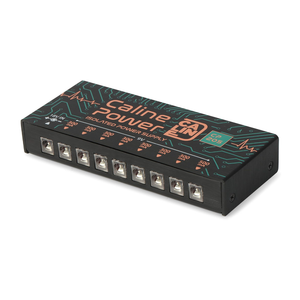 Caline CP205 Guitar Pedal Power Supply, DC 9V True Isolated Pedalboard Power Supply with 8 Totally Isolated Outputs(300mA/500mA), Noiselessly