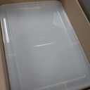 IRIS USA 6-Pack Storage Bins with Lids, 58 Quart, Clear Stackable Containers Box Organize Shoes Closet Shelves Clothes Blankets Towels - BPA-Free Plastic