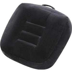 Extra Thick Seat Cushion, Large Chair Cushion Booster for Office Chair to Rise Height, Velvet Cover with Handle and Anti-Slip Bottom, PP Cotton Filling - Relieves Back Pain - 18"X16"X6" Black