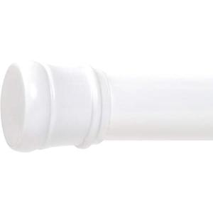 Greendot Shower Adjustable Curtain Tension Rod - 28-50", White - Shower Curtain Rod (White) 2 Pack