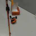 KastKing Lethal Blaze Twin-tip Fishing Rod and Reel Combo, Spinning & Baitcaster Combo, Flame Pattern Design, IM6 Graphite 2Pc Rod with Backup Tip Section, Stainless-Steel Guides, EVA Handle