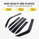 Side Window Visor Deflector Compatible with Toyota Land Cruiser Prado 250 J250 LC250 /Le-xus GX 2024 2025+,Rain Guards Guard Visor for Car Windows,Weather Shield Deflector Door Visor (Style A)