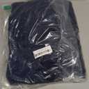 TREELY 100% Cotton Knitted Throw Blanket Couch Cover Blanket(50 x 60 Inches, Navy)