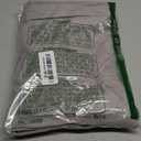 perdontoo Mens Casual Cotton Linen Pants Elastic Waist Drawstring Straight Summer Beach Pants (Large, Grey)