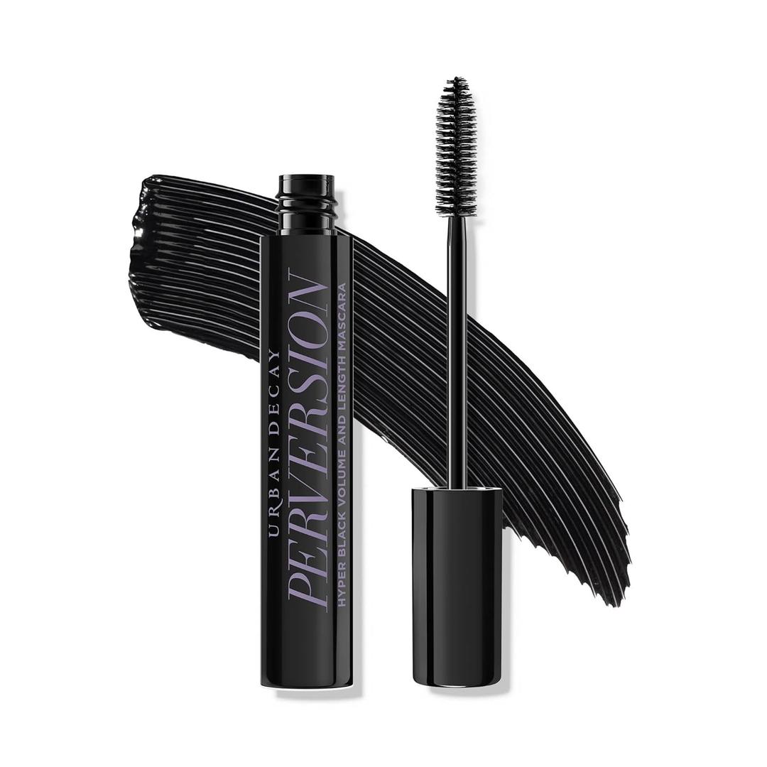 Urban Decay Perversion Volumizing Mascara - Intense Black Lengthening Mascara, Smudge-Resistant, Flake-Free, Buildable Lash Volume & Length, Curling & Separating, Vegan Formula, Cruelty-Free (0.4 Fl Oz (Pack of 1))