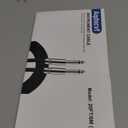 Guitar Cable, Guitar Cord 20ft AMP Cord for Bass & Electric Guitars/Keyboard/Mandolin TS 1/4 Inch Instrument Cable, Pro Audio Straight Angle Black