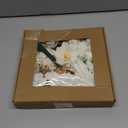 Artificial Flowers Combo, Faux Silk Dahlia Roses Bulk, Fake Bouquet with Stems Box Set for Wedding Arrangements Bridal Floral Baby (Brilliant White, The Minimalist)