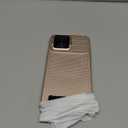 for iPhone 15 Pro Max Case Compatible with MagSafe, Built-in Kickstand & Slide Lens Cover, Military-Grade Drop Protection Rugged Hard Magnetic Phone Case for iPhone 15 Pro Max 5g 2023, Rose Gold