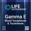 Life Extension Gamma E Mixed Tocopherols & Tocotrienols Complete Vitamin E Spectrum, Antioxidant Protection Non-GMO, Gluten-Free 60 Softgels, BBD: 06/2026 (60 Count (Pack of 1))