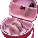 XANAD Hard case for Beats Solo 4 / Beats Studio Pro/Beats Studio 3 / Beats Solo 3 / Beats Solo 2 and for TOZO HT2 On-Ear Bluetooth HeadphonesOuter Pink+Inner Pink