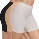 BESTENA Slip Shorts for Under Dresses Seamless Smooth Workout Yoga Bike Shorts for Women (M)