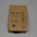 7.3 Inch T10 LED Bulb 6W (Equal 60W), Jacqueny 6PCS Dimmable Clear T10 LED E26 High Output 2700K Warm White, No-Flicker Edison T30/T10 Tubular Light Bulb 600LM, Long Lifetime For Wall Sconces, Pendant