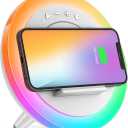 Bluetooth Speaker Night Lights,Wireless Charging Modern Speaker,Best Teenage Birthday Gift Ideas, Tween Girls Gifts/Please use The Original Adapter