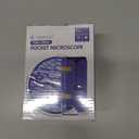 2 x 100x-250x Pocket Microscope for Kids Adults, Protable Handheld Miniscope, Mini Microscope Kit for Kids Adults Home School Lab Biology Science Education, Blue