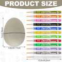 Crtiin DIY Paper Mache Easter Eggs Cardboard Easter Eggs Paintable Fillable Fake craft to Color Paint Your Own Paper Mache for Party Gifts Basket Filler Crafts(72 Pcs)