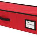 Sattiyrch Christmas Ornament Storage Box,Box Contributes Slots for 96 Holiday Ornaments 3-Inch Underbed Storage