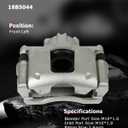 cciyu 18B5044 Front Disc Brake Caliper w/Bracket For Chrysler For Town & Country,For Dodge For Grand Caravan/For Nitro,For Jeep For Liberty/For Wrangler,For Ram For C/V,For Volkswagen For Routan