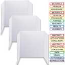 Trifold Display Boards with Colorful Self-Adhesive Sheets  24 x 16 Inch Tri-Fold Corrugated Presentation Boards for Science Fairs, Complete Poster Board Kit