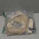 IDOMIK Warm Dog Coat with Harness, Waterproof Reflective Dog Jackets for Small Medium Large Dogs, Fleece High Collar Winter Jacket with Zipper, Pet Winter Snowsuit Clothes for Cold Weather,Khaki M