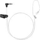3.5mm Police Listen Only Eapiece, Covert High Definition Tubeless Listen Only Earpiece for Military Security and Law Enforcement Use