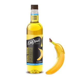 DaVinci Gourmet Sugar-Free Banana Syrup, 25.4 Fluid Ounces (Pack of 1) (EXP 07/05/25)