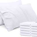Utopia Bedding Queen Pillow Cases - 12 Pack - Envelope Closure - Soft Brushed Microfiber Fabric - Shrinkage and Fade Resistant Pillow Covers Queen Size 20 X 30 Inches (Queen, White)