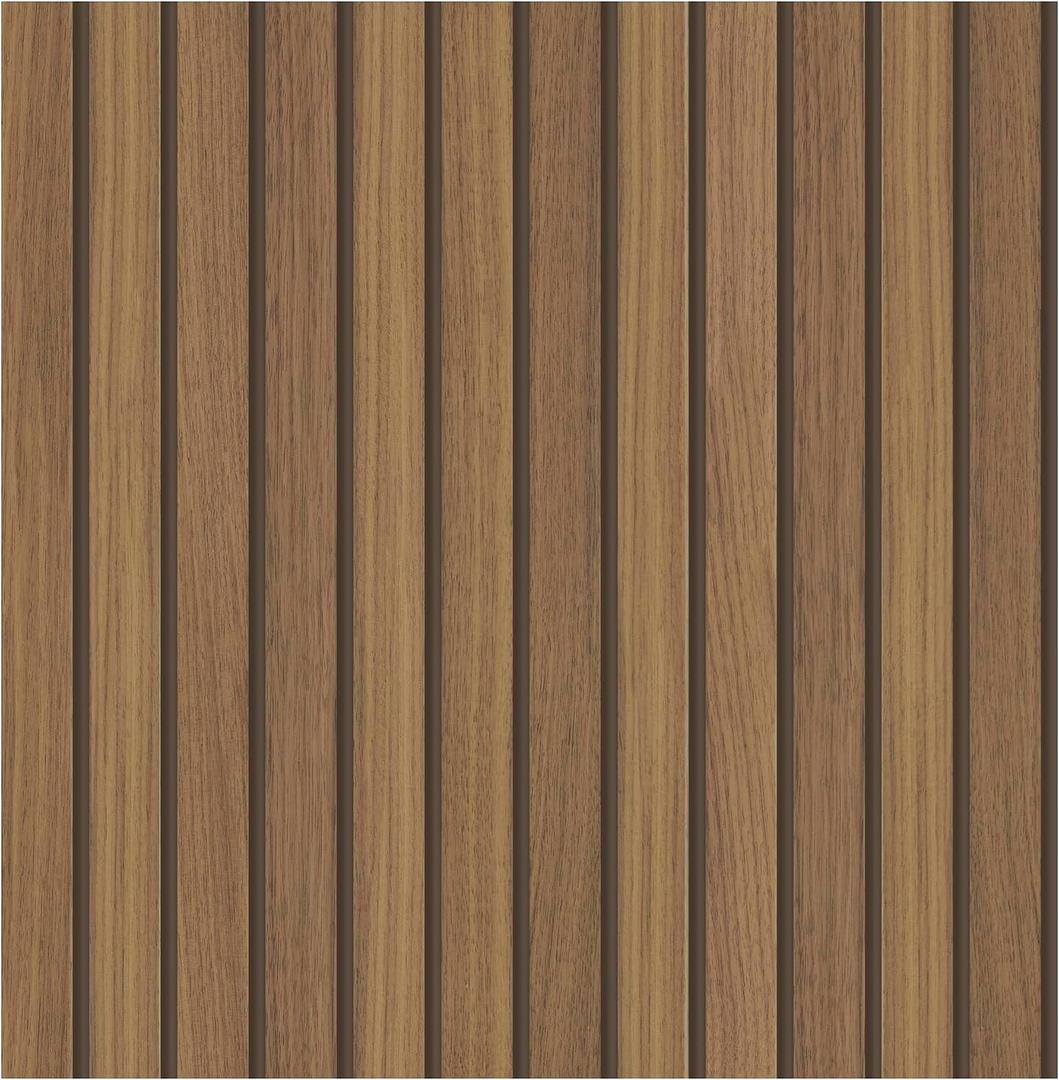 Fresco Wooden Slats Natural Non-Pasted Wallpaper