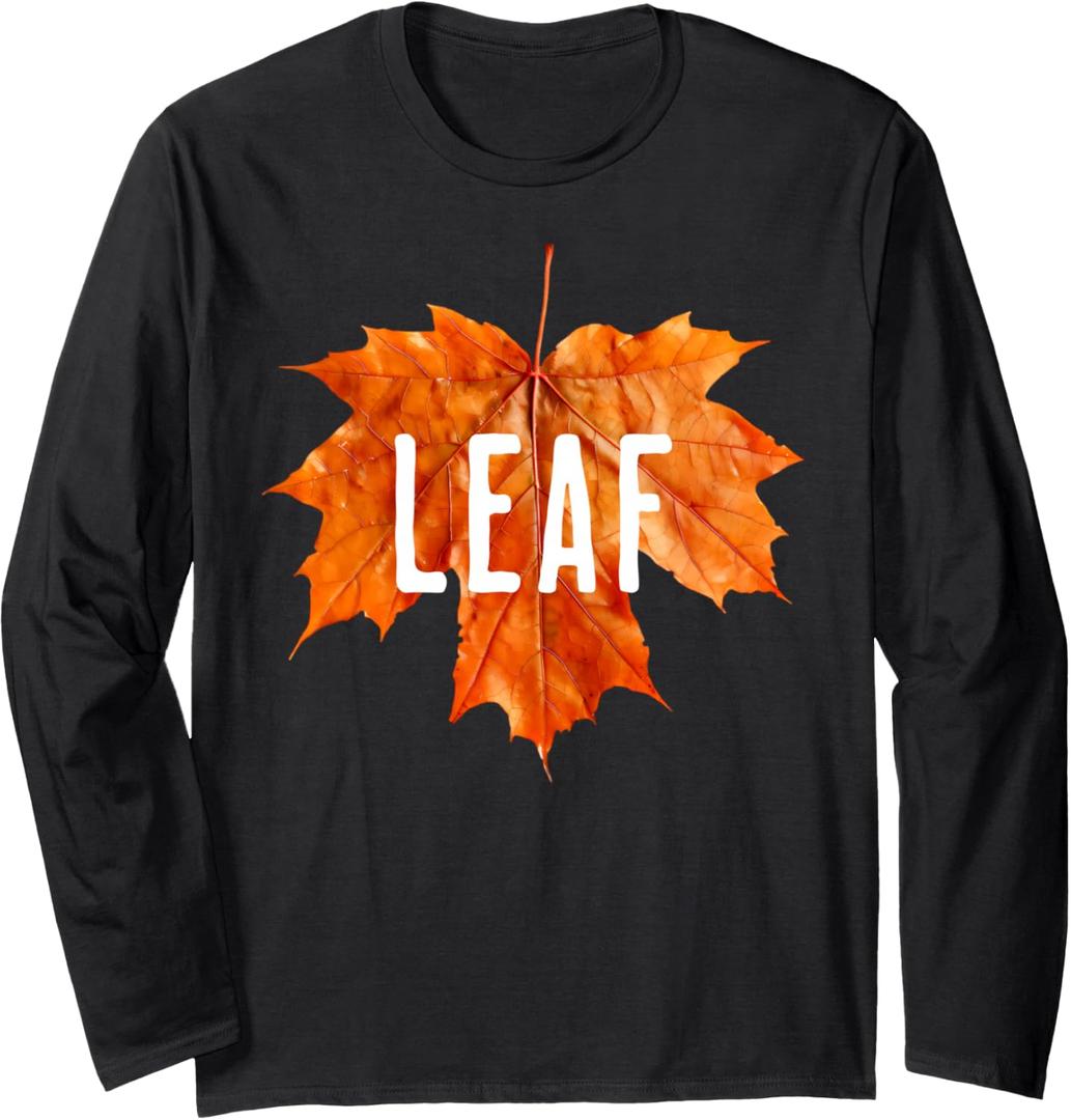 I'm A Leaf - Funny Adult Halloween Matching Couples Costume Long Sleeve T-Shirt, Size: XL