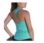 icyzone Workout Yoga Fitness Sports Racerback Tank Tops for Women, Medium