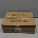 TOPIA HANGER Black Wooden Pants Hangers, Wood Skirt Hangers with Clips, Deluxe Jeans Hanger with 360 Swivel Anti-Rust Flat Hook, Smooth Finish Wood Hangers for Slacks Trousers 20 Pack, CT03B