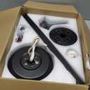 BYKISTOK 52" Flush Mount Ceiling Fan with Lights and Remote - Black Modern Ceiling Fan, Reversible and 5 Dual-Sided Blades, Low Profile Fan Light for Indoor Bedroom, Covered Patios