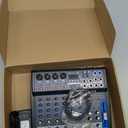 Pyle 8-Channel Bluetooth Studio Mixer - USB, DSP, Phantom Power, DJ/Studio Use