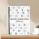ADHD Cleaning Planner, Reusable adhd Cleaning Schedule & Checklist Organizer, Daily Weekly Monthly Household Management System for Home Chore Tracking & Stress-Free Organization
