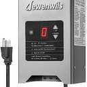 DEWENWILS 200W Low Voltage Landscape Transformer with Photocell Sensor, 120V AC to 12V/15V AC, Low Voltage Transformer for Landscape Lights, LED Outdoor Lights, Spotlight, Stainless Steel, ETL Listed