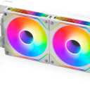 Lian Li GA II LCD 360MM AIO - Asetek 8th Gen - 2.88 IPS LCD Screen Liquid Cooler - Screen Recording for Videos and Photos - Pre-Installed UNI Fan SL-INF Fans (GA2ALCD36INW)