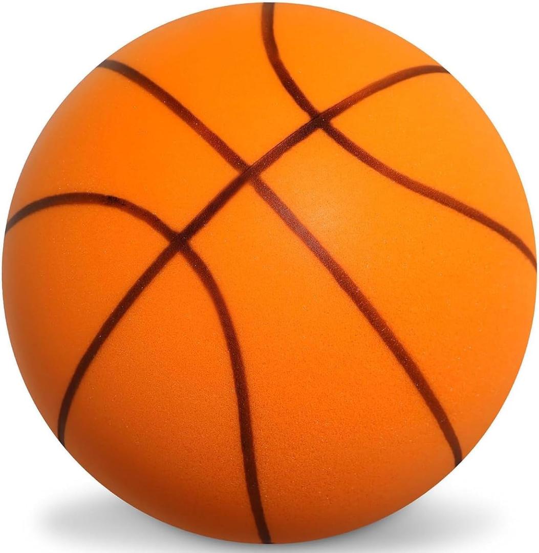 Silent Basketball 2025 Official Eighth Generation of High Density Silent Basketballs Size 6 (28.5") and 7 (29.5"),Mute Basket-Ball Training Ball