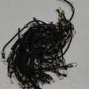 GliCraft 50 Pcs Mini Bungee Cords with Hooks Small Bungee Cords Short Elastic Straps for Luggage Bikes Camping Tools Tarp Cargo Motorcycle(10 Inch, Black)