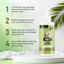 Ear Cleaner for Dog & Cat, Gentle Ear Cleaning Solution to Remove Wax, Dirt & Debris, Soothe Ear, 237ml/8fl.oz