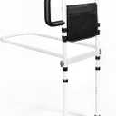 Bed Rails for Elderly Adults Safety, ASTM Certified Bed Rail for Seniors with Motion Sensor Light, Non-Slip Handle & Storage Bag, Height Adjustable Bed Assist Bar with 400LBS Support, Dark Black