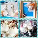 36 PCS Clam Shells for Crafts,2.4''-2.8'' Natural Scallop Shells, Large Seashells for Crafts, Themed Party and Home Decor