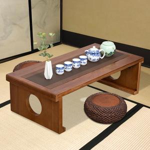 Foldable Japanese Coffee TableFolding Japanese Floor TableNatural Brown Coffee Table, Minimalist Tatami Table, Suitable for Living Room,Dining Room, Etc. (Natural Brown, 39.4x19.7x11.8)