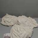 H.VERSAILTEX Super Stretch Individual Seat Cushion Covers - Sofa & Couch Cushion Slipcover Sets - Thick Jacquard Textured Twill Fabric (3 Piece XL, Ivory)